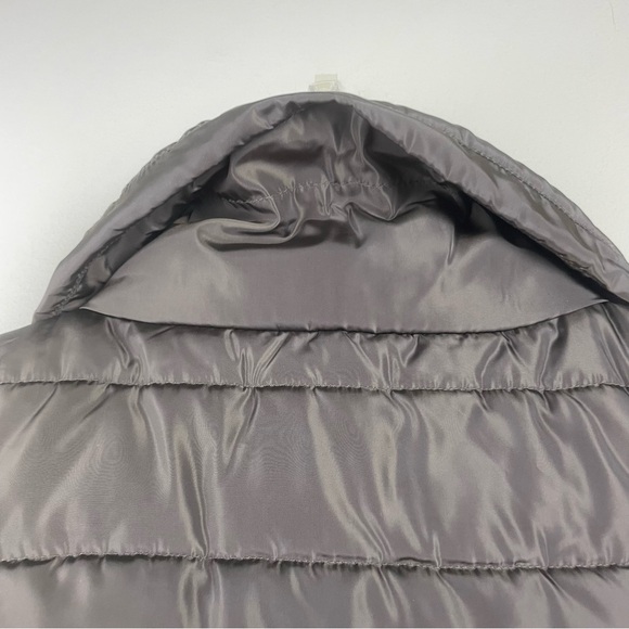 Love Tree Puffer Vest Gold Hardware Faux Fur Collar Size Medium - Picture 9 of 12